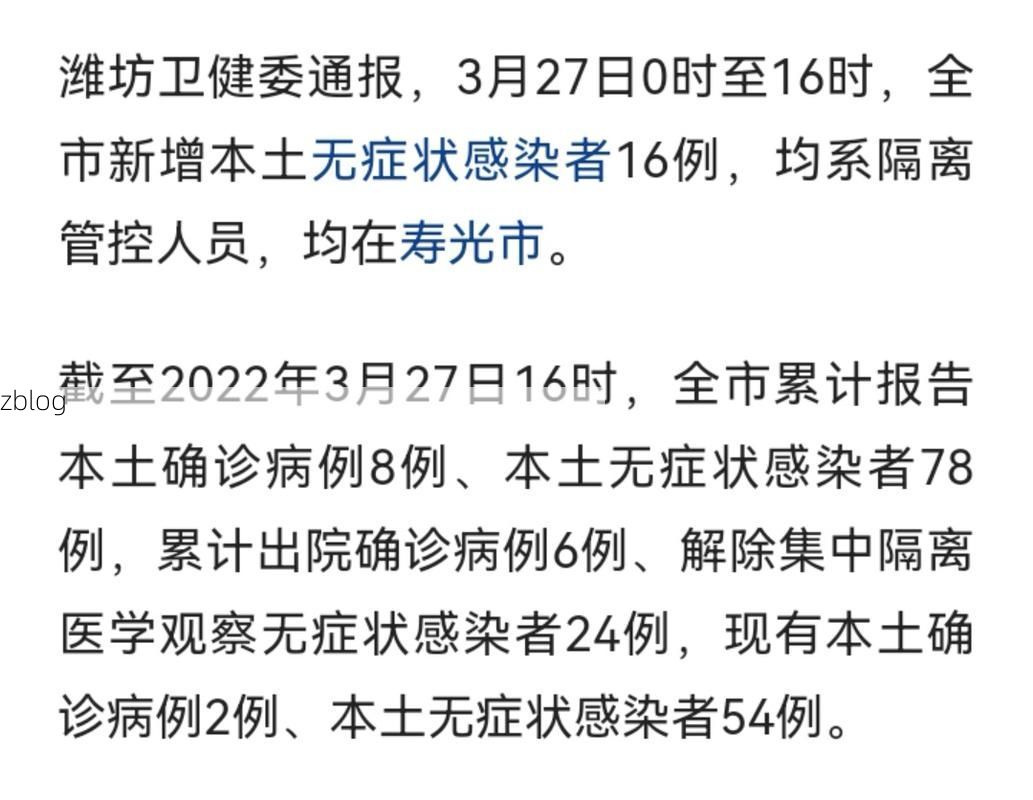 2022年3月28日寿光市新增确诊病例情况