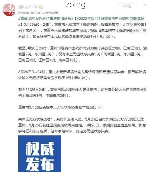 重庆新增1例本土无症状感染者  重庆疫情防控最新通报_58208